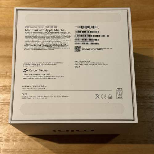 Mac Mini M4 / 港行有保 / 16GB / 256GB
