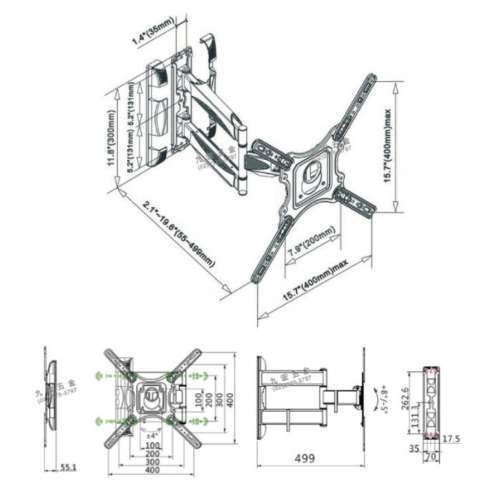 NB-P4 掛牆電視架