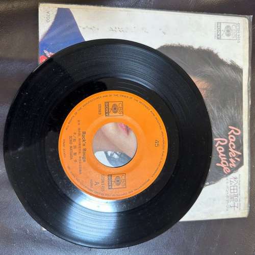 松田聖子 EP Rock&rsquo;n Rouge 搖擺口紅原曲 Pure Pure Lip 細黑膠唱片