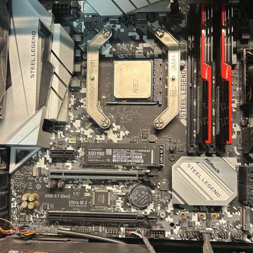 ASRock B450M Steel Legend + AMD 1600 + G Skill DDR4 (2x8GB)