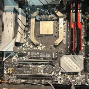ASRock B450M Steel Legend + AMD 1600 + G Skill DDR4 (2x8GB)