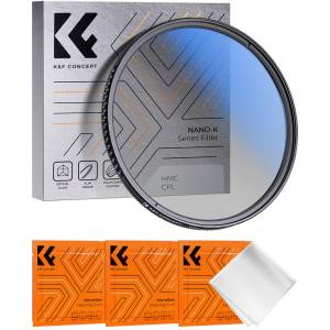 K&F Concept Nano-K Optical Glass Circular Polarizer CPL Filter (62mm)