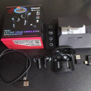ASUS 華碩 ROG Cetra True Wireless SpeedNova 超高音質藍牙＋2.4GHz無線電競入耳式...