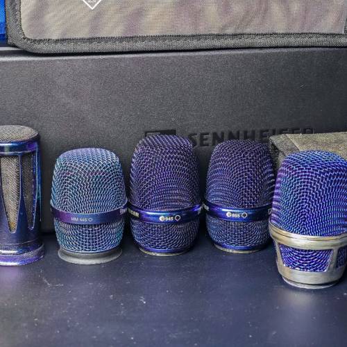 Sennheiser Digital6000(EM6000+SKM 6000*全手工18k金頭紫鑽銀大鷹全銀羽翼咪柄*+K...