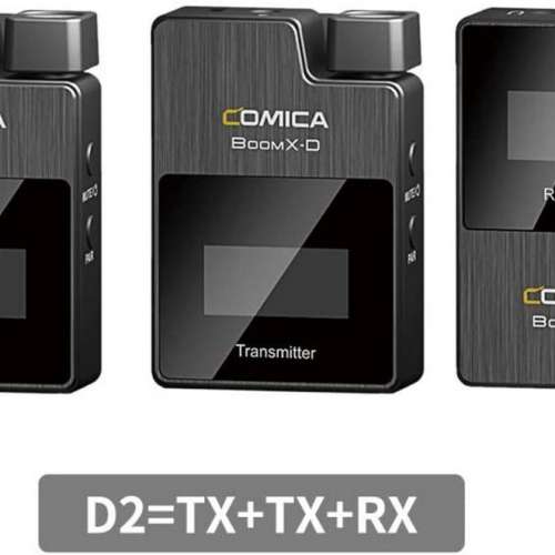 (原價$1,899) 全新未開 Comica BoomX-D 2.4g Digital Wireless Microphone D2 一拖...