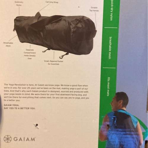Gaiam Performance Yoga Mat Bag Training Gym 瑜珈 墊 蓆 袋 訓練 練習