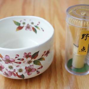抹茶碗套裝 抹茶碗 粉引桜
