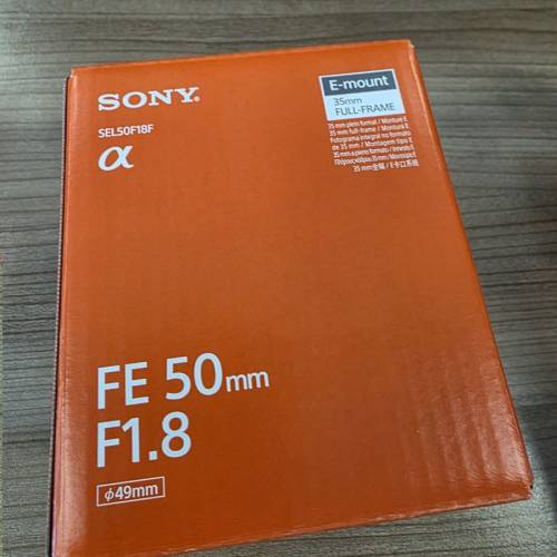 Sony FE50mm f1.8 SEL50F18F 全片幅鏡頭
