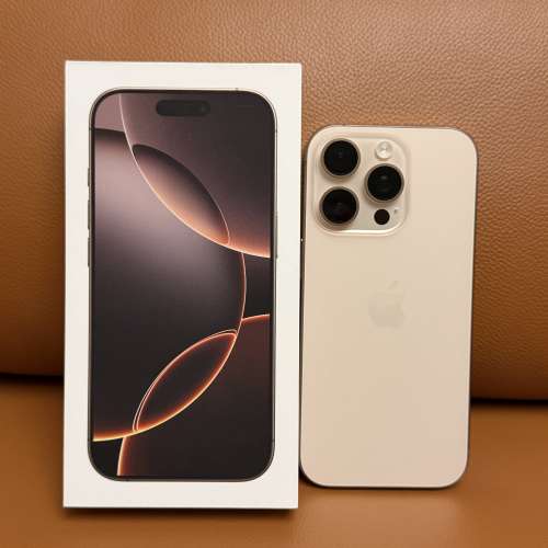 iPhone 16 Pro 256G 沙漠金 電池100%