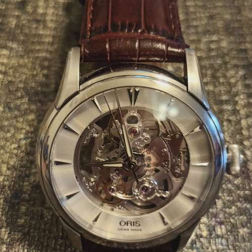 Oris artelier automatic watch.39.5mm size.734-7670.50m 防水，90%new.watch only.