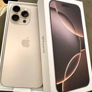 Apple iPhone 16 Pro Max 256G 原色沙漠金（香港行貨機）