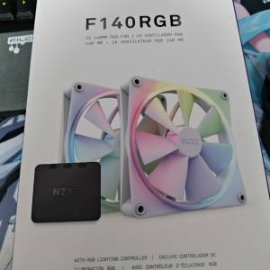 NZXT F140 RGB 140mm風扇 - White 白色 (Twin Pack)