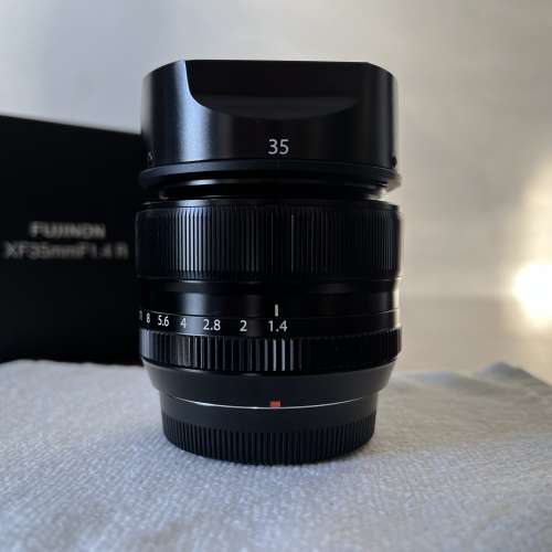 FULL SET MADE IN JAPAN 日本制 大光圈 FUJIFILM FUJINON XF 35mm F1.4 R LENS etc...