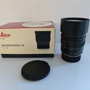 Leica Summicron-M 90mm F/2.0 E55 Pre-Asph  11136 Made in Canada