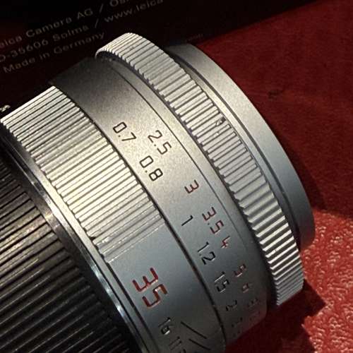 Leica Summicron-M 35mm f2 ASPH. V1 silver brass lens with packing 11882