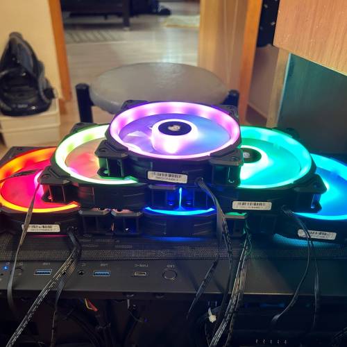 $120 Corsair LL120 RGB 120mm Dual Light Loop RGB LED PWM Fan -4 Pack