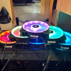 $120 Corsair LL120 RGB 120mm Dual Light Loop RGB LED PWM Fan -4 Pack