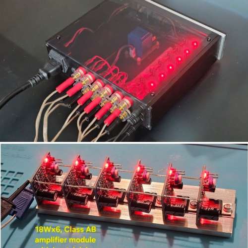 5.1聲道小型擴音機 (合電腦/聲卡/多聲道媒體播放器組建環繞聲系統)