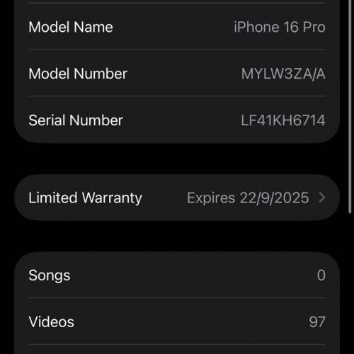 iPhone 16 Pro 灰色 Natural Titanium 256GB