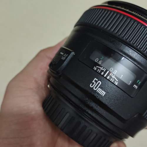 Canon 50mm 1.2 f1.2 L 冇盒有遮光罩