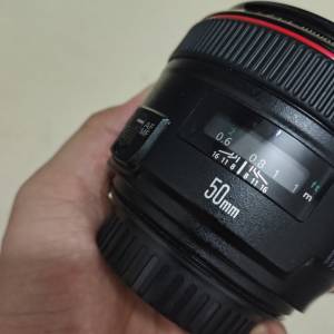 Canon 50mm 1.2 f1.2 L 冇盒有遮光罩
