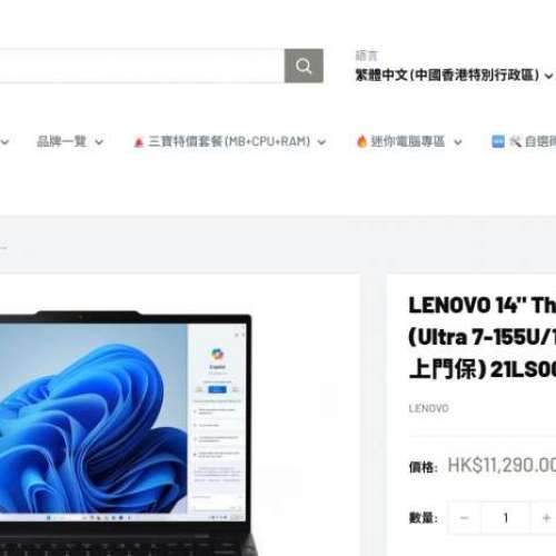 (99%新+100%電) Lenovo Type 21LS ThinkPad (2025款)