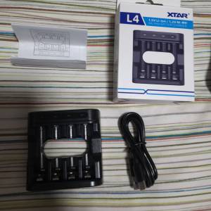 XTAR L4 Charger 5號充電器 可充1.5V鋰電池充電器 大容量7號鎳氫電池