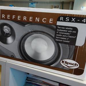 停產100% New Klipsch RSX-4 喇叭 (未開過)