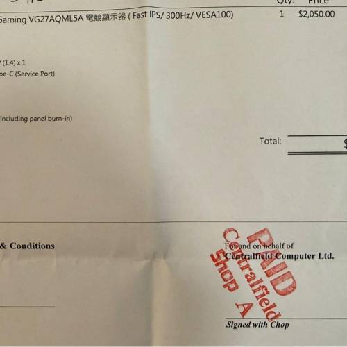 ( 有單有保養 ）27&rdquo; ASUS TUF Gaming VG27AQML5A 電競顯示器 （ Fast IPS / 300Hz...