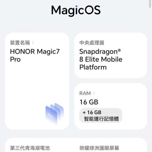 HONOR Magic 7 Pro 99%新 黑色 16GB RAM 1TB ROM