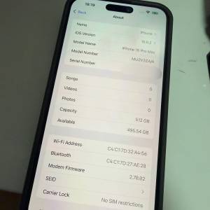 Iphone 15 Pro Max 512GB 鈦金 88%電