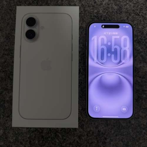 99%new長保養Apple iPhone 16 256GB 白色電池容量100%