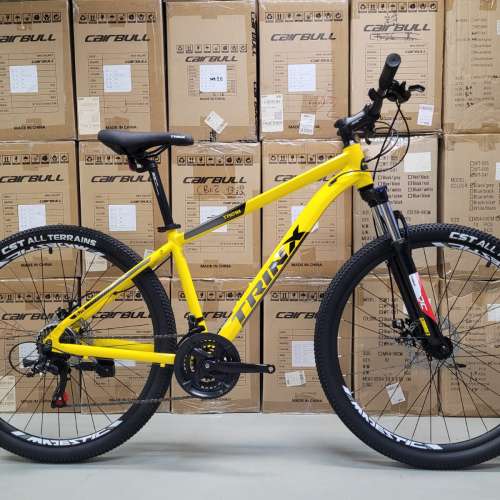 《陳列品清貨》TRINX TR218 (黃) - 21速 碟剎 27.5吋 鋁合金 山地車