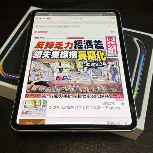 iPad Pro 11inch M4 512Gb Wifi 銀色 美版 有保養