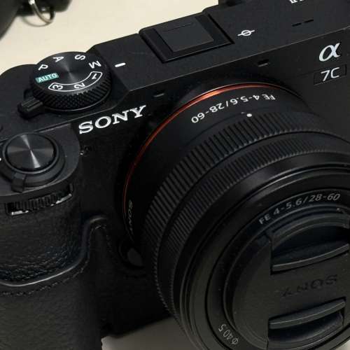重登 Sony A7C2/ A7CII主機 + 28-60mm 變焦鏡頭套裝 /黑色 小用長放防潮箱, 保至20...