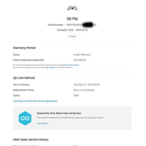 [觀塘實體店] 二手 DJI Flip Fly More Combo (DJI RC2) *共3電* 行貨 + Care Refres...