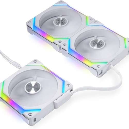 （7 Fans/七把正葉風扇) LIAN LI UNI FAN SL120 V2 RGB 120mm - 白色
