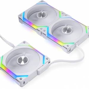 （7 Fans/七把正葉風扇) LIAN LI UNI FAN SL120 V2 RGB 120mm - 白色