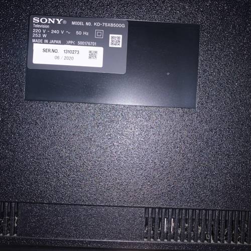 Sony kd 75x8500g 75寸