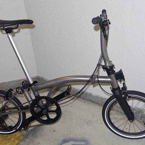 Brompton T Line 鈦合金摺疊單車四速英國小布