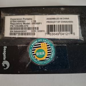 Seagate 1TB 外置harddisk 外置硬盤