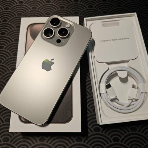 99% 新 Apple iPhone 15 Pro 原色鈦金屬 256GB