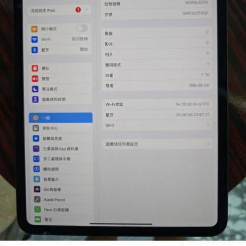 ipad pro m4 1tb 納米版