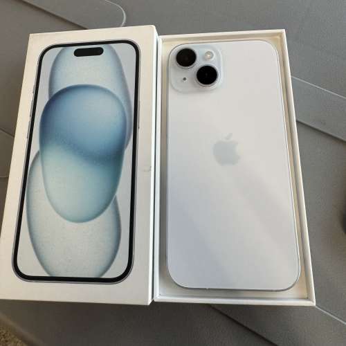 iPhone 15 128gb,港行雙卡，電池88，全套齊！