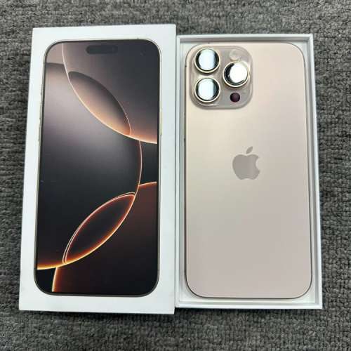 Iphone16 pro max  256G 金色港行，電池健康100%，保修到2025.10.6。