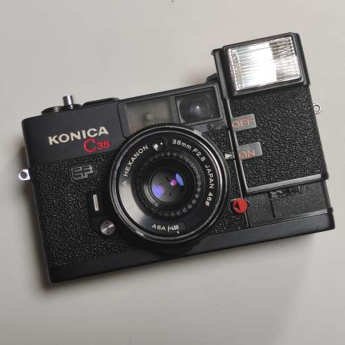 Konica C35 EF 38mm F2.8 有閃燈菲林相機