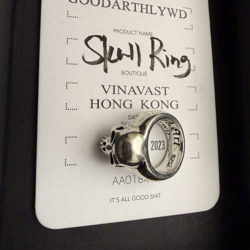 GOOD ART HLYWD Skull ring 高品質美國品牌925銀戒指