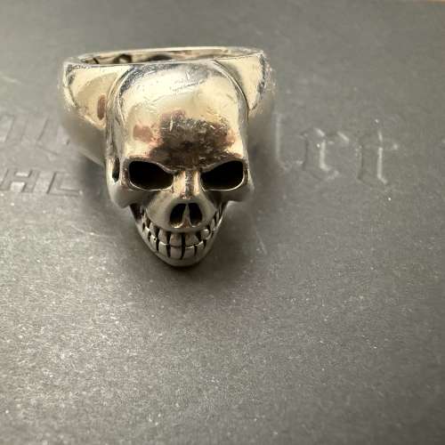 GOOD ART HLYWD Skull ring 純銀 925銀）美國品牌設計師款，細節極重，厚實手感