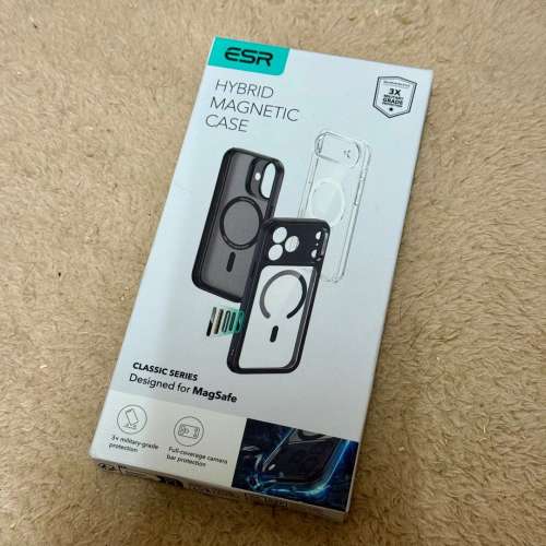 100%新 美國品牌 ESR TECH iPhone 17 Pro Classic Hybrid 磁吸保護殼 - 透明