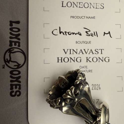 LONEONES Chrome bell Size M pendant, 高品質美國品牌925頸戴飾物